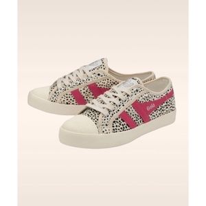 Anthro Gola Spotted Calfhair Sneakers Pink
